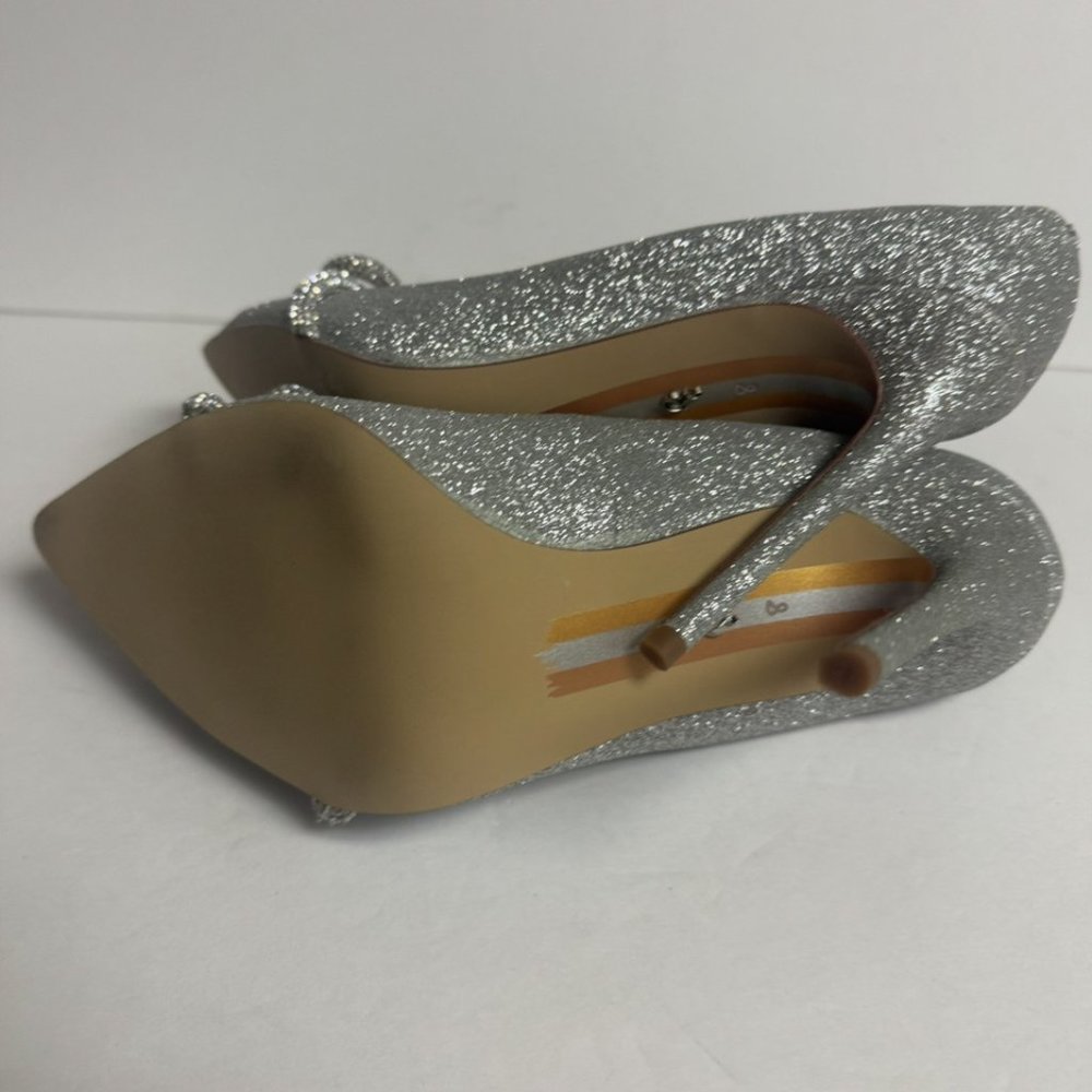 Sam Edelman Womens Deela Pump Heel Silver Size 8 M - Picture 5 of 6
